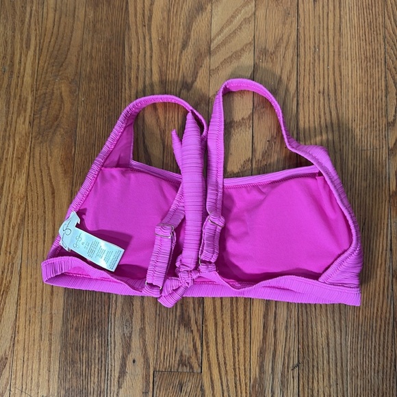 Jessica Simpson Ribbed Bikini Top Women's XL Pink  NWOT - Picture 3 of 5